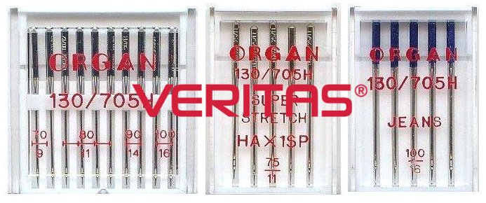 Set jehel ORGAN 130/705 H (universal, jersey, jeans)