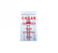 Dvojjehla ORGAN 130/705 H stretch, rozpich 4 mm/75