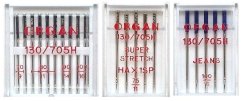 Set jehel ORGAN 130/705 H (universal, jersey, jeans)