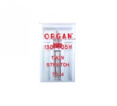 Dvojjehla ORGAN 130/705 H stretch, rozpich 4 mm/75