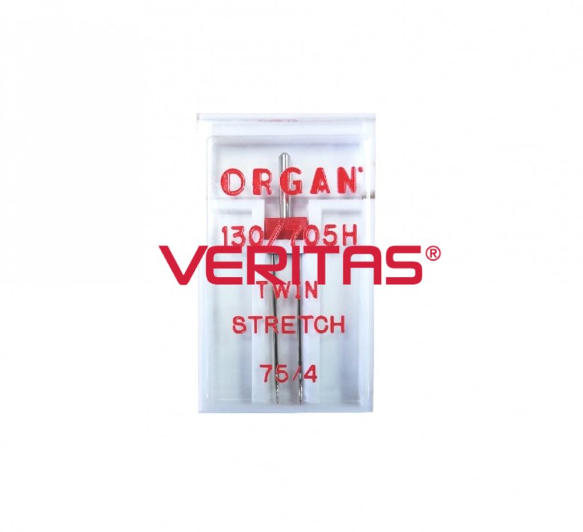 Dvojjehla ORGAN 130/705 H stretch, rozpich 4 mm/75